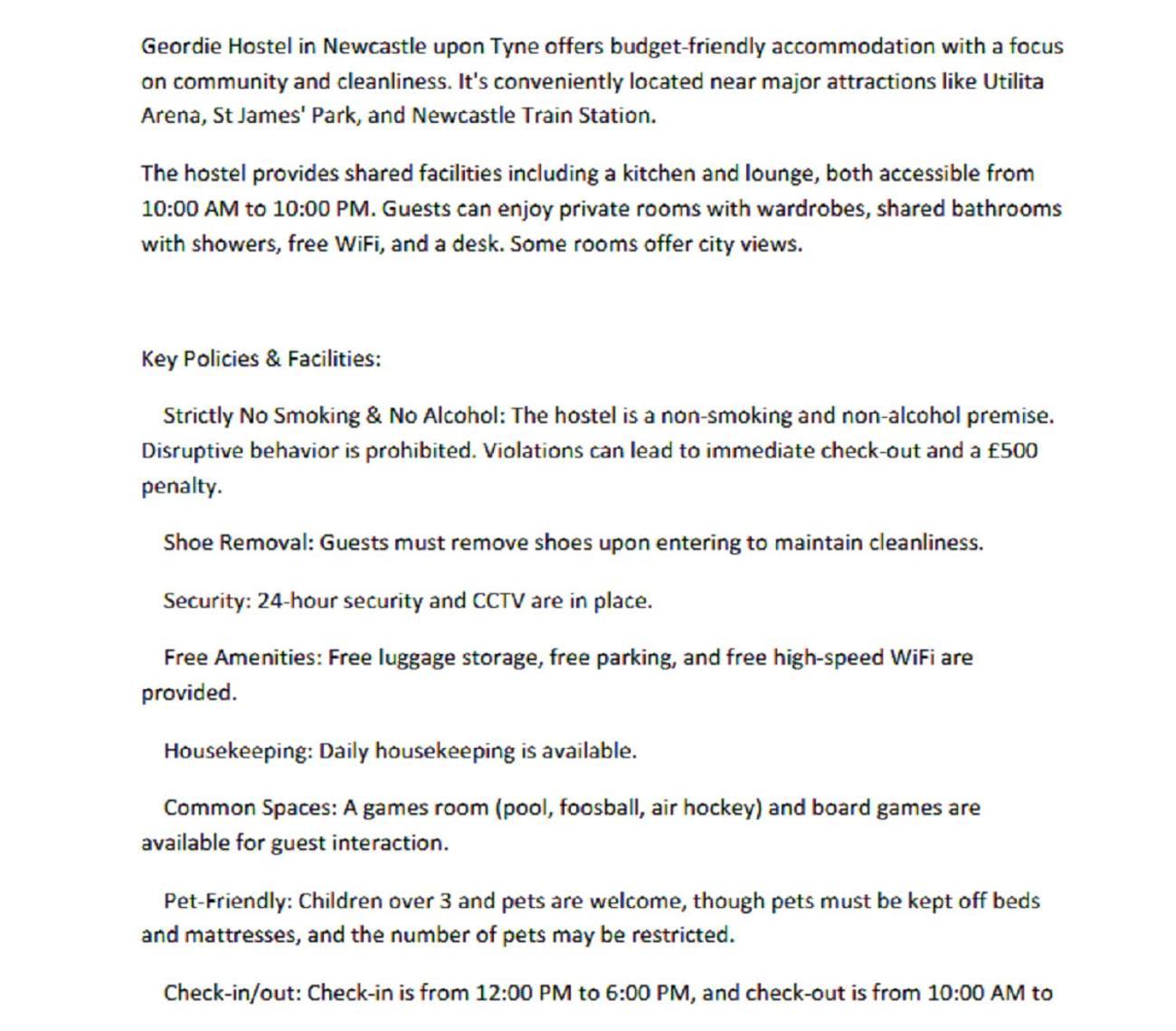 Geordie Hostel Newcastle upon Tyne Eksteriør billede